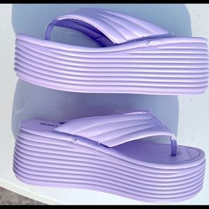 Platform Flip Flops - Berness by Dolls Kill ‘Fairy Knows it All"